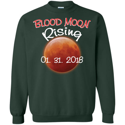 Blood Moon T-shirt Rising 01.31.2018 Forest Green