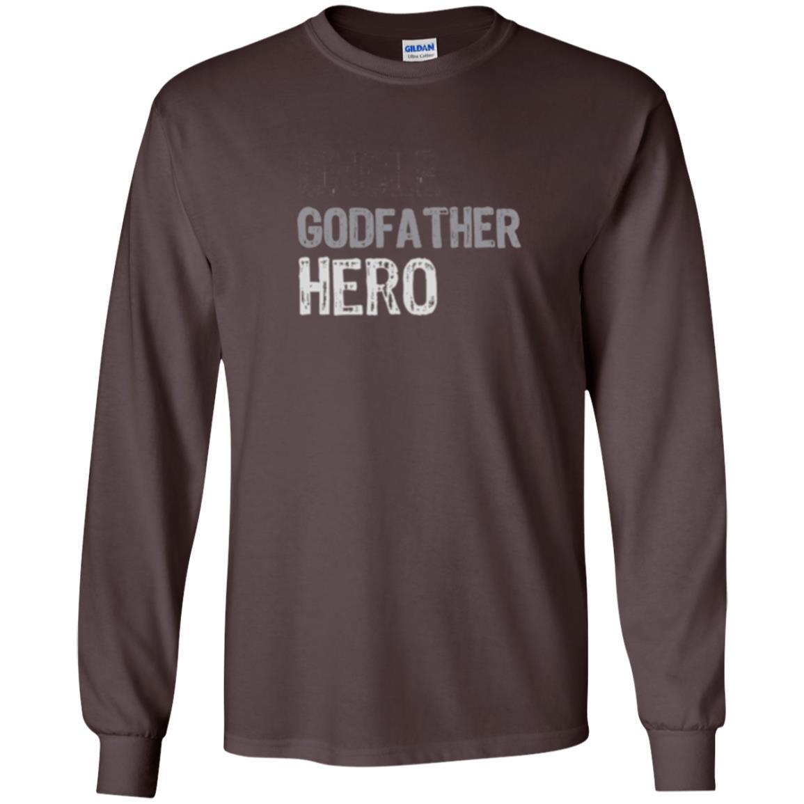 Daddy T-shirt Uncle Godfather Hero T-shirt Dark Chocolate