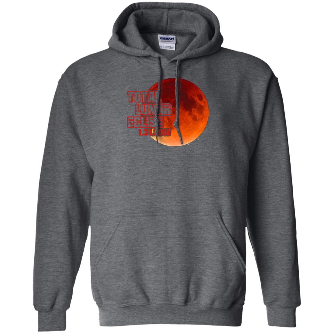 Blood Moon T-shirt Total Lunar Eclipse 1.31.2018 Dark Heather