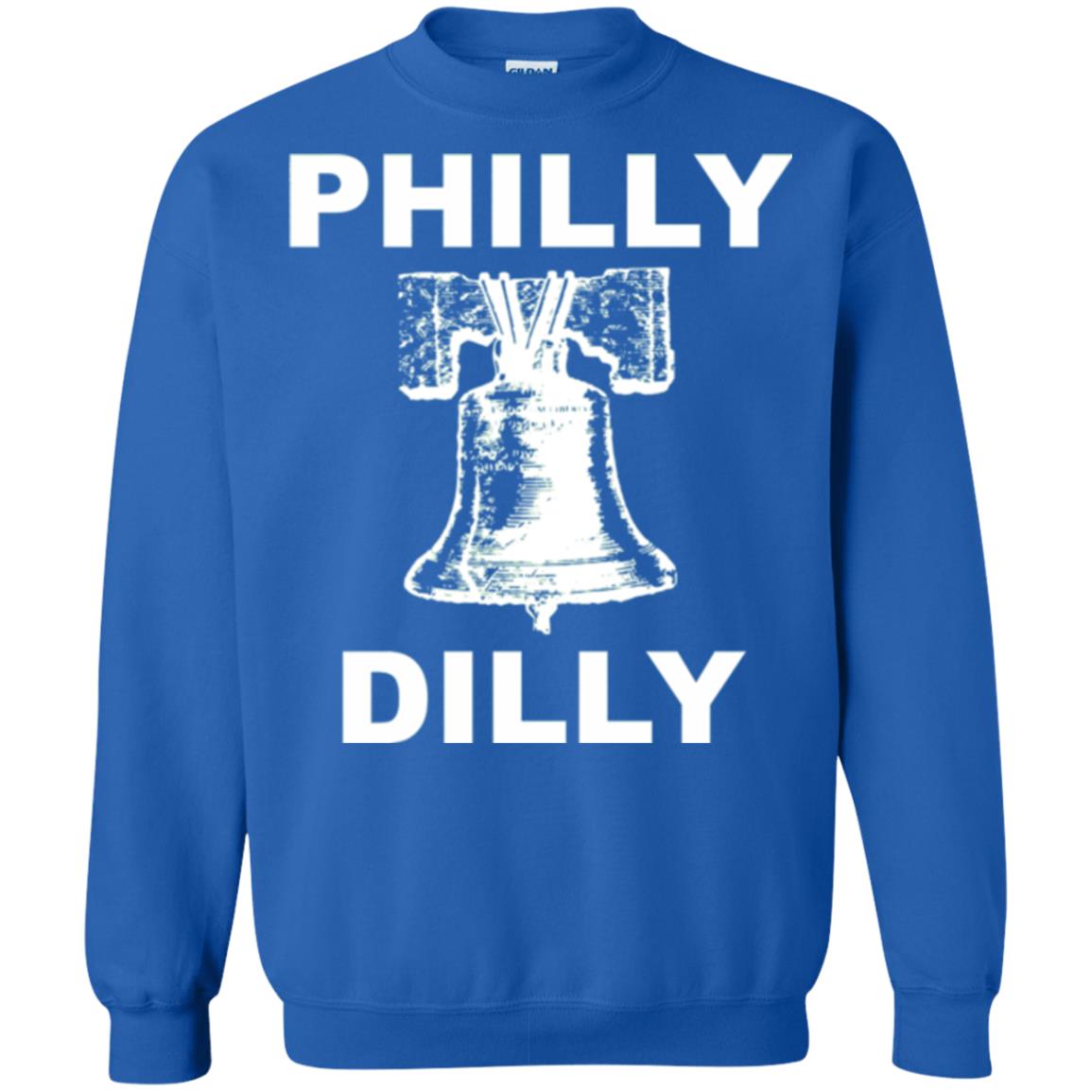Football T-shirt Philly Dilly With Liberty Bell And Crack Philadelphia Royal