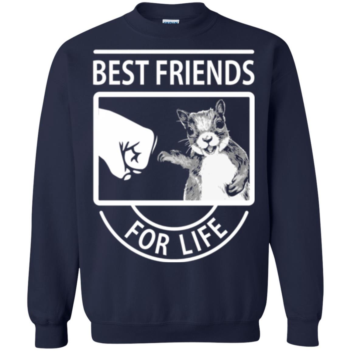 Squirrel T-shirt Best Friend For Life T-shirt Navy