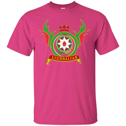 Azerbaijan Arms Coat Flag T-shirt Heliconia