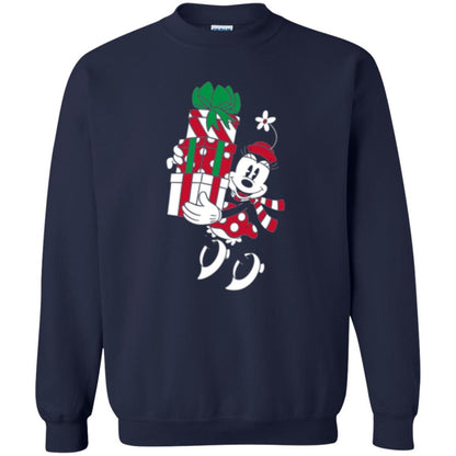 Christmas T-shirt Disney Minnie Mouse Christmas Gifts Navy