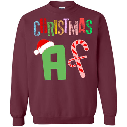 Chrismas Af X-mas Gift Shirt For Mens Or Womens Maroon