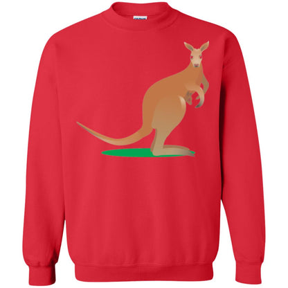 Mom Baby Kangaroo In Pouch Joey T-shirt Red