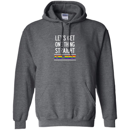 Lgbt T-shirt Let's Get One Thing Straight I'm Not Dark Heather