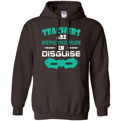 Teachers Are Superheroes In Disguise Movie Lover T-shirt Dark Chocolate