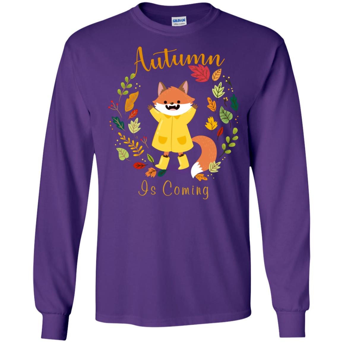 Autumn Is Coming Shirt Purple