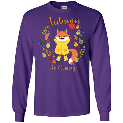 Autumn Is Coming Shirt Purple
