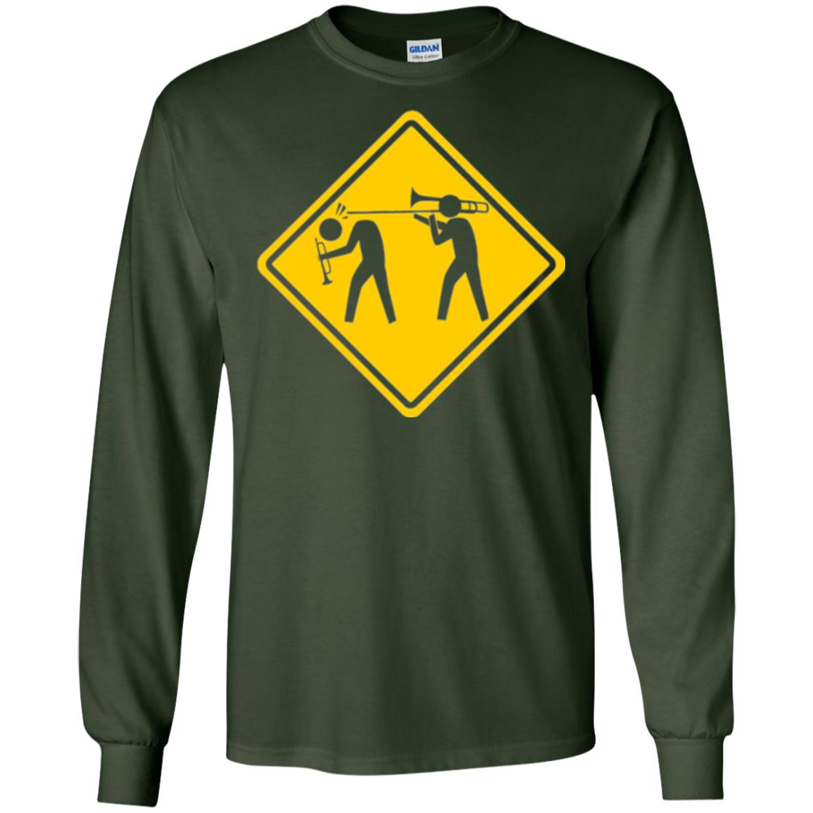 Funny Trombonist T-shirt Forest Green