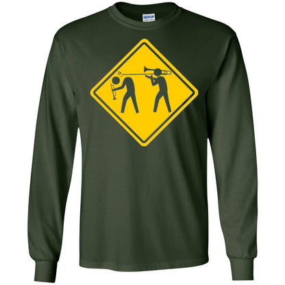Funny Trombonist T-shirt Forest Green