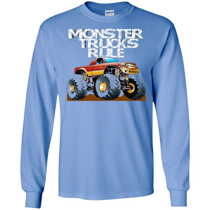 Monster Trucks Rule T-shirt Carolina Blue