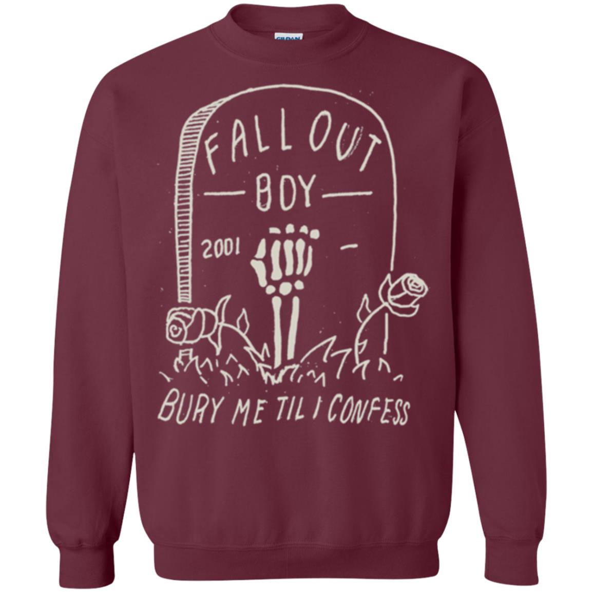 Fall Out Boy Bury Me Till I Confess T-shirt Maroon
