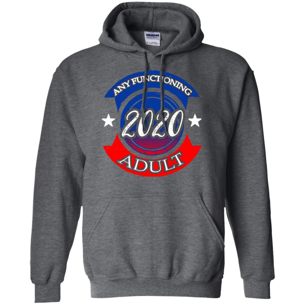 American Election Bumper T-shirt Any Functioning Adult 2020 Dark Heather