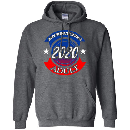 American Election Bumper T-shirt Any Functioning Adult 2020 Dark Heather