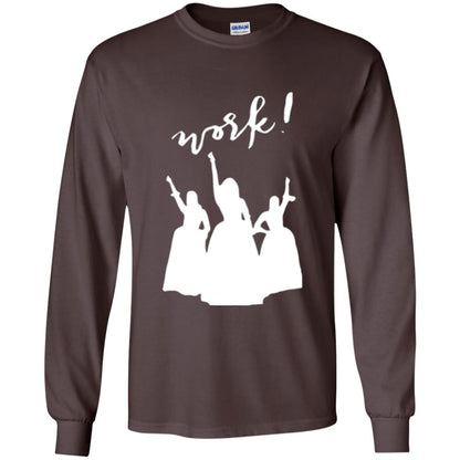 Schuyler Sisters T-shirt Work Dark Chocolate