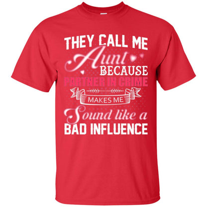 Aunt T-shirt They Call Me Aunt Red