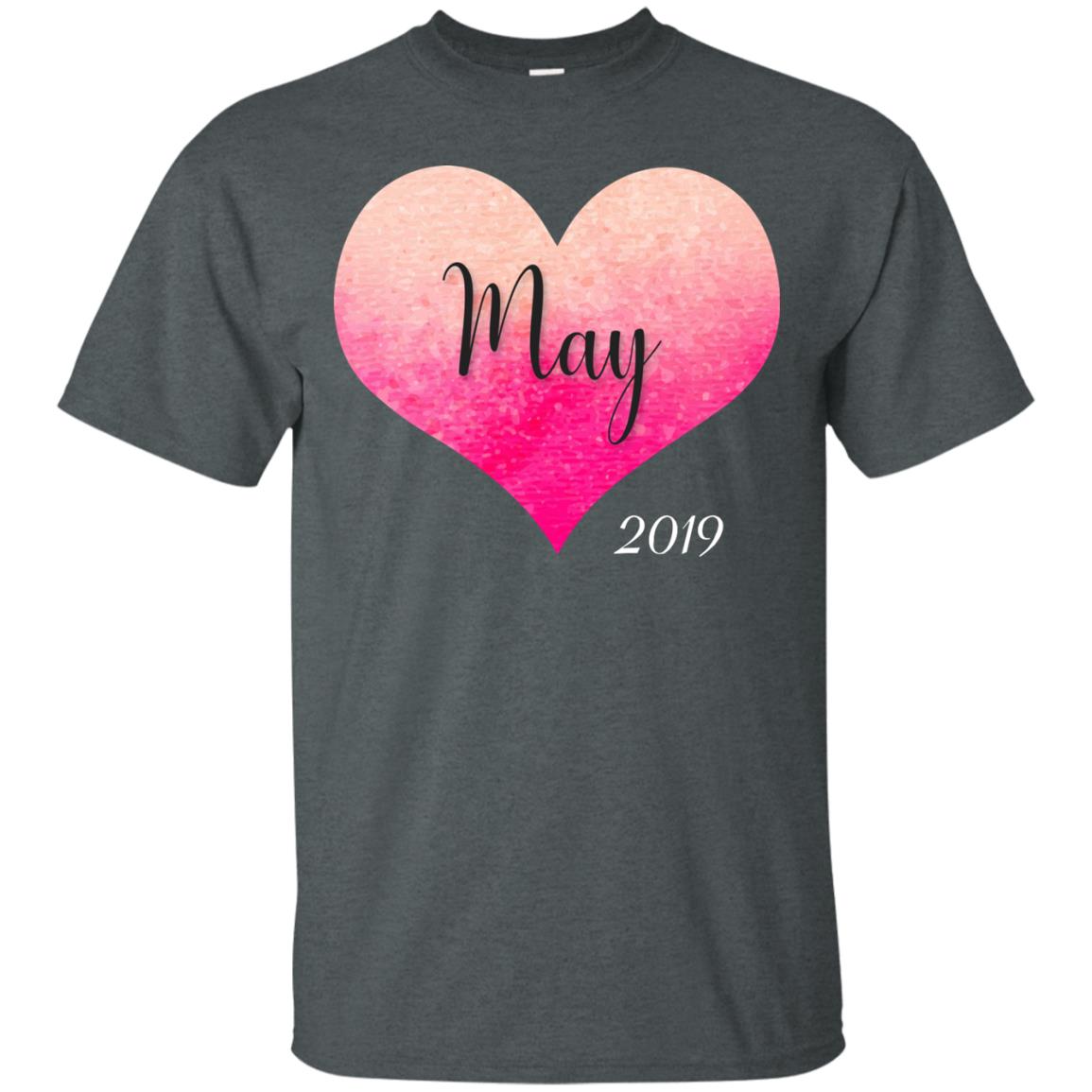 Pregnancy Reveal Announcement Party May 2019 Shirt Dark Heather