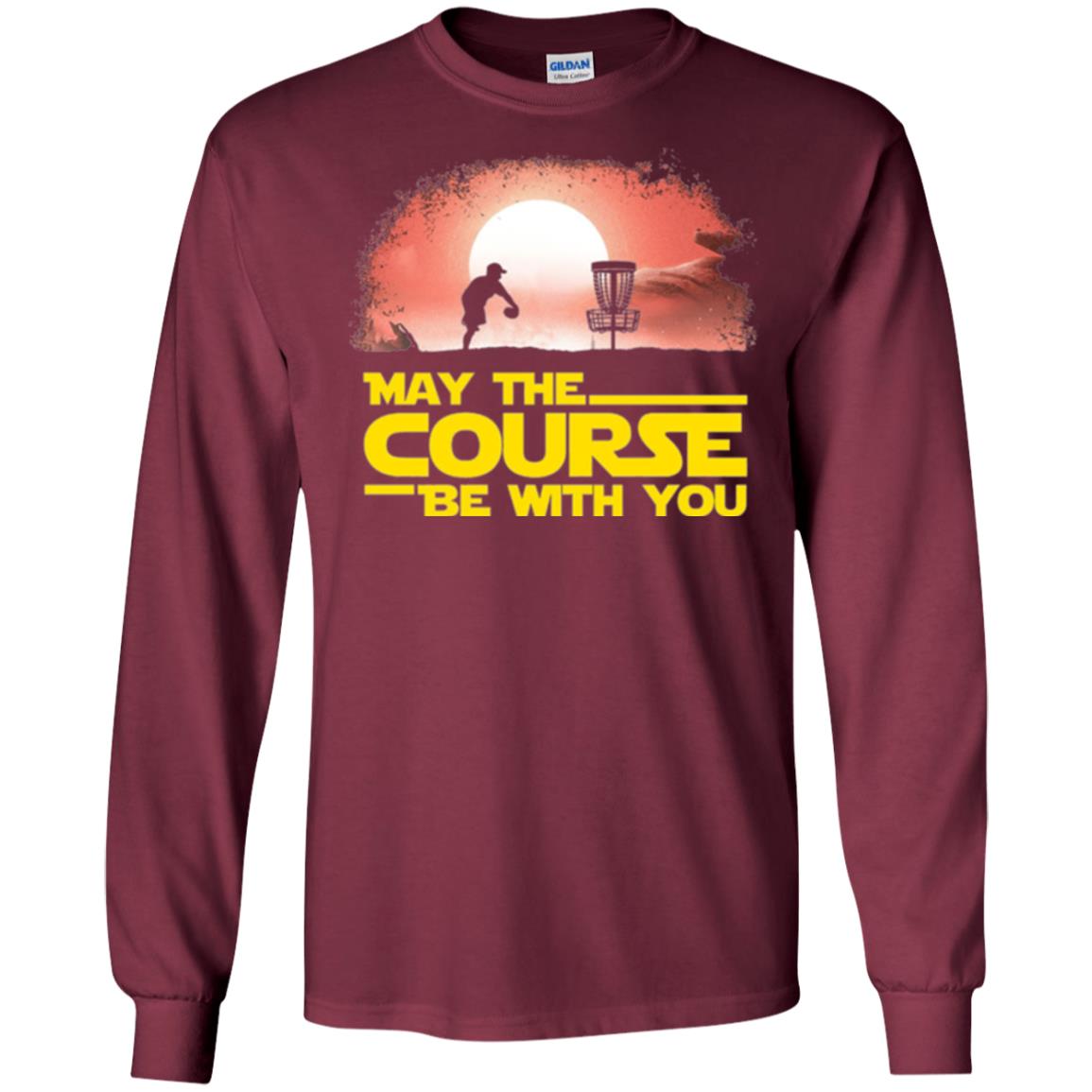 May The Course Be With You T-shirt Maroon