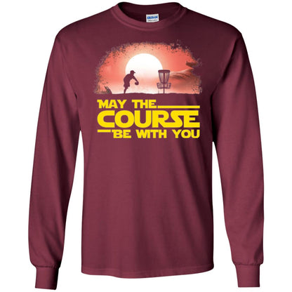 May The Course Be With You T-shirt Maroon