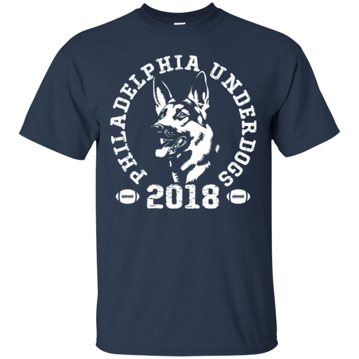 Dog Lover T-shirt Philadelphia Underdogs T-shirt Navy