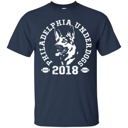Dog Lover T-shirt Philadelphia Underdogs T-shirt Navy
