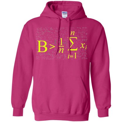 Be Greater Than Average Funny Math Lovers T-shirt Heliconia