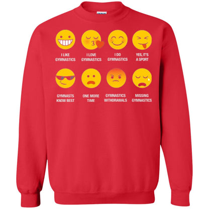 Gymnastic Lovers T-shirt Emoji Red