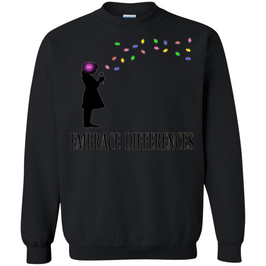 Embrace Differences Shirt Proud Autism Awareness T-shirt Black