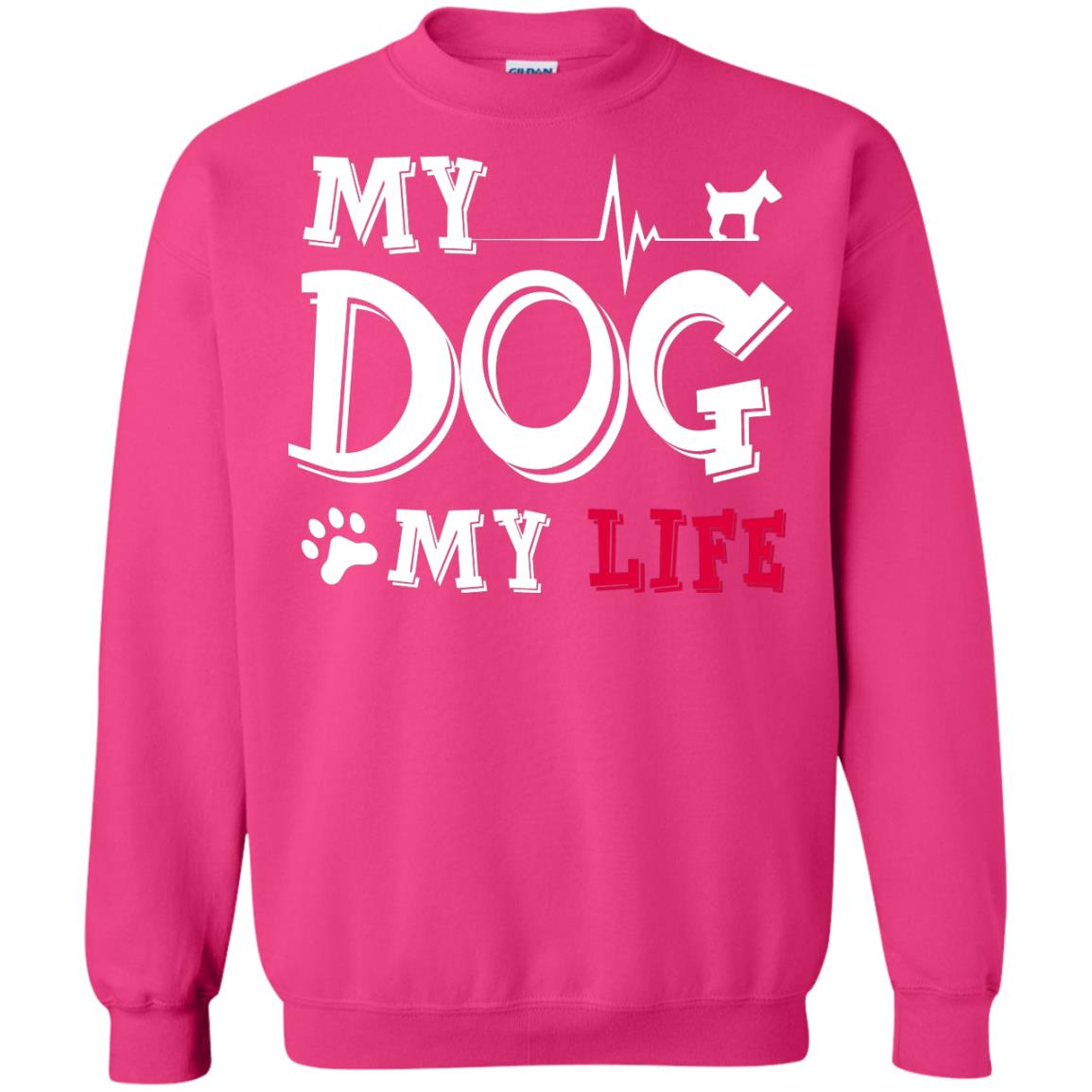 Dog Lovers T-shirt My Dog My Life Heliconia