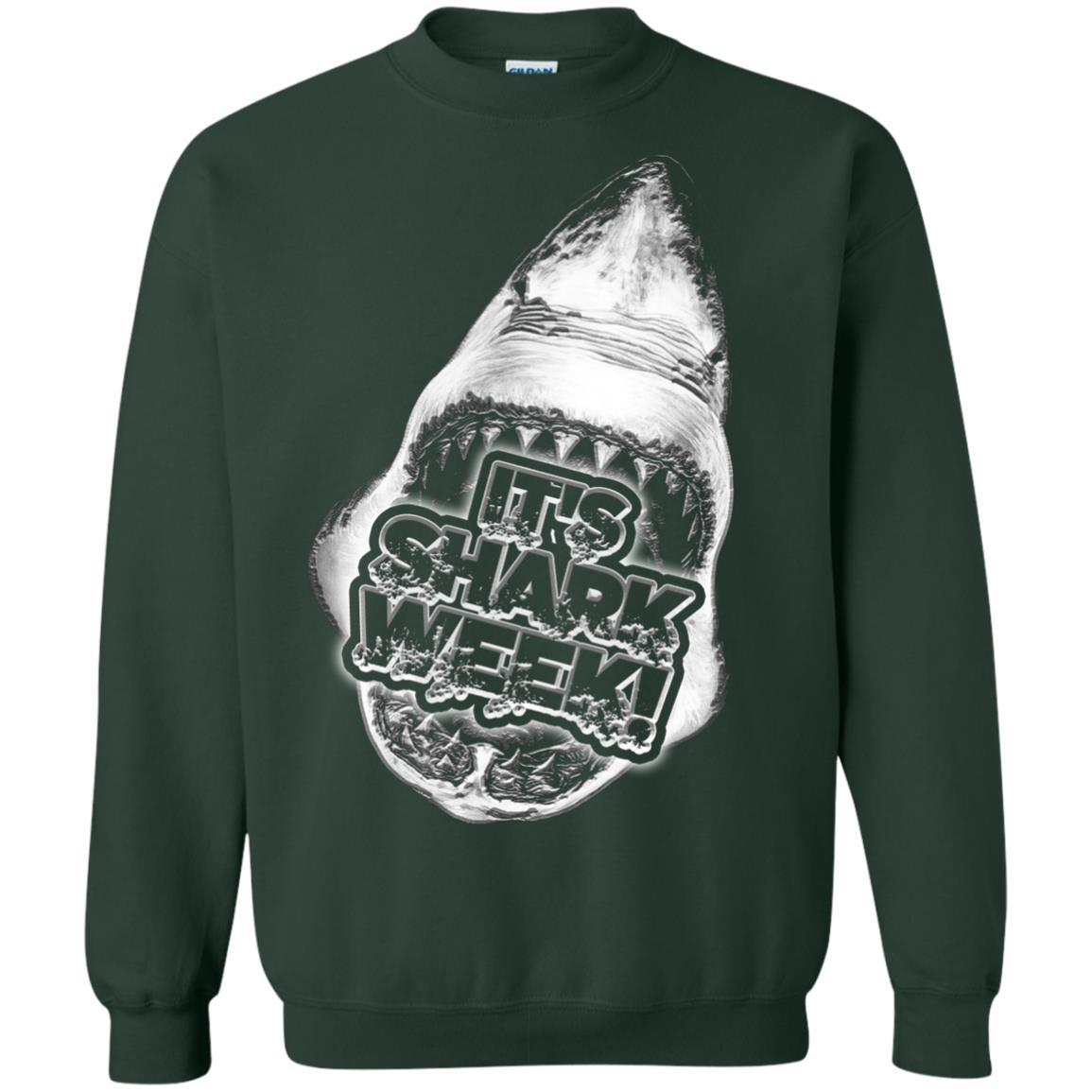 Every Day Of Shark Week T-shirt 2018 Forest Green