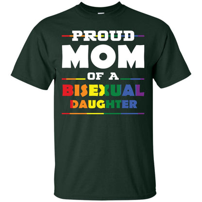 Proud Mom Of A Bisexual Daughter Mom Supports Bisexual Pride 2018 Shirt Forest