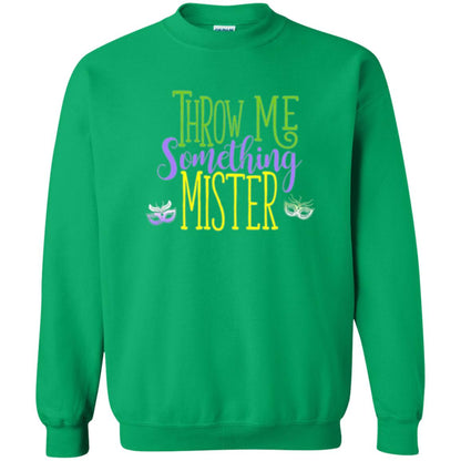 Throw Me Something Mister Mardi Gras T-shirt Irish Green