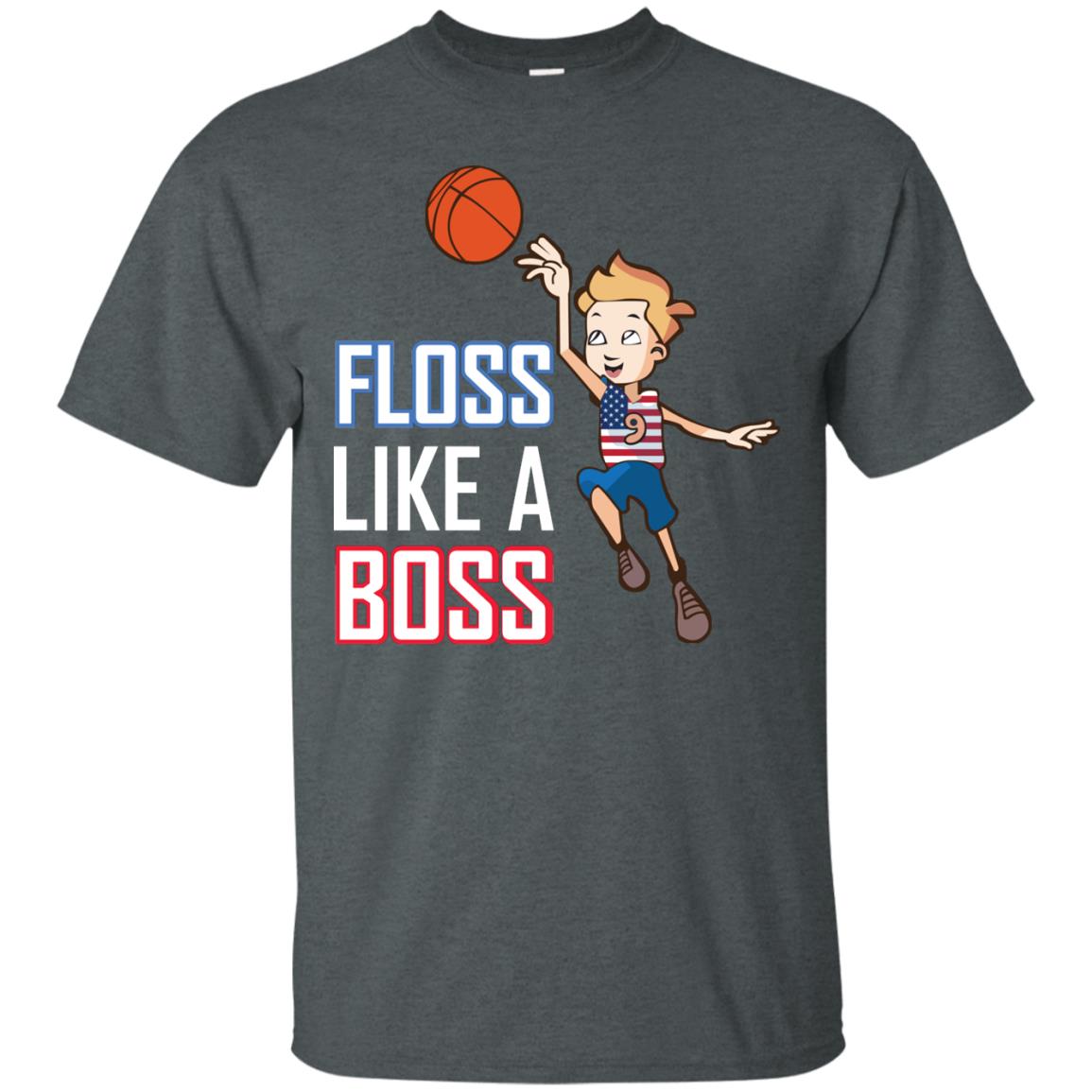 Floss Like A Boss Shirt For Basketball Players Dark Heather