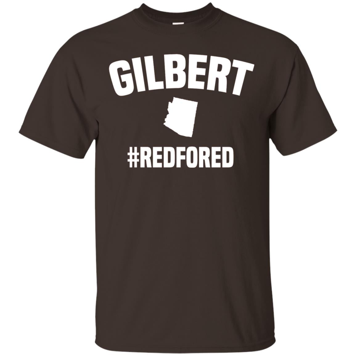 Gilbert Arizona Red For Ed Teachers Shirt Dark Chocolate