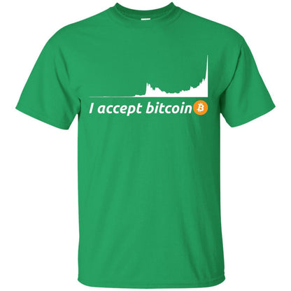 Cryptocurrency T-shirt I Accept Bitcoin Irish Green