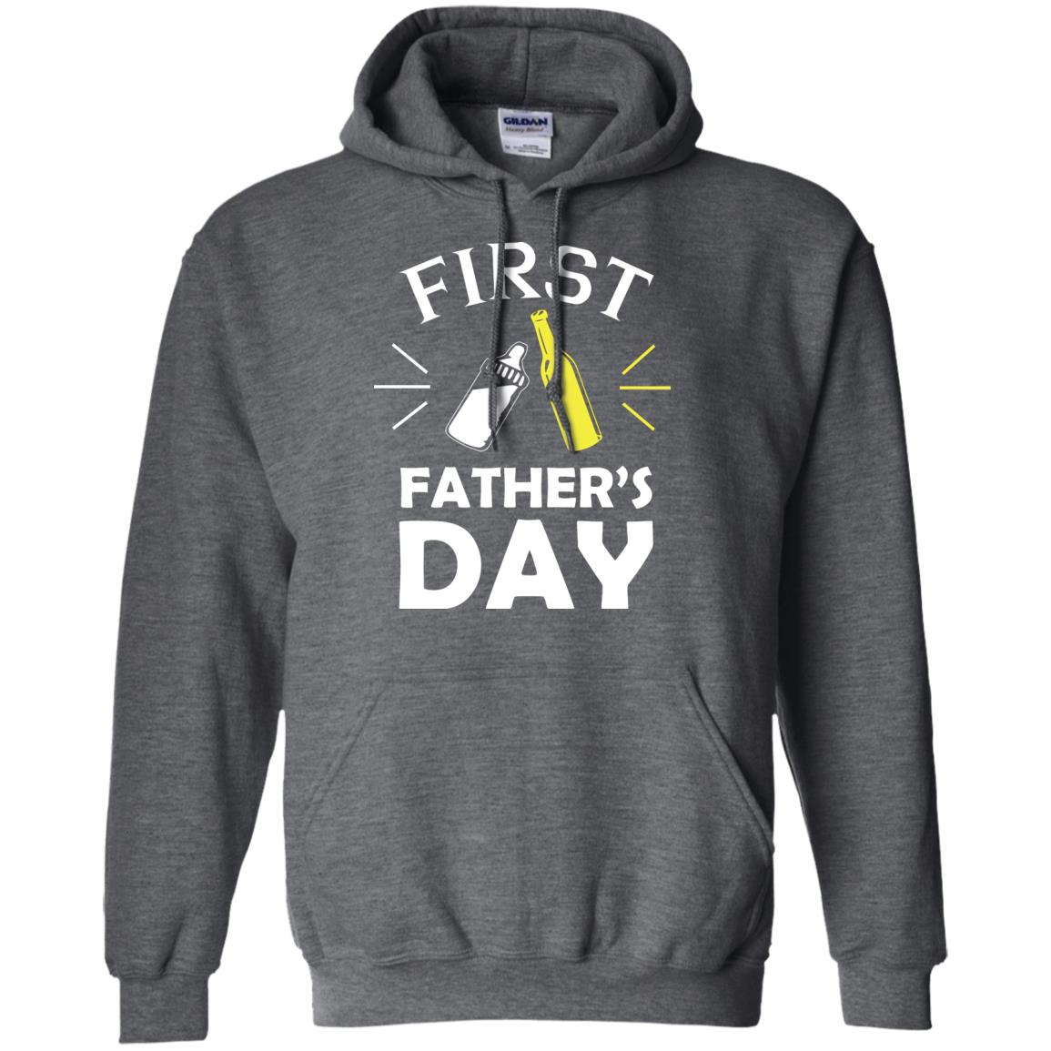 First Father's Day Shirt Dark Heather