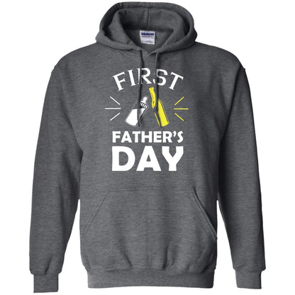 First Father's Day Shirt Dark Heather