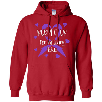 Purple Up For Military Kids Shirt Red