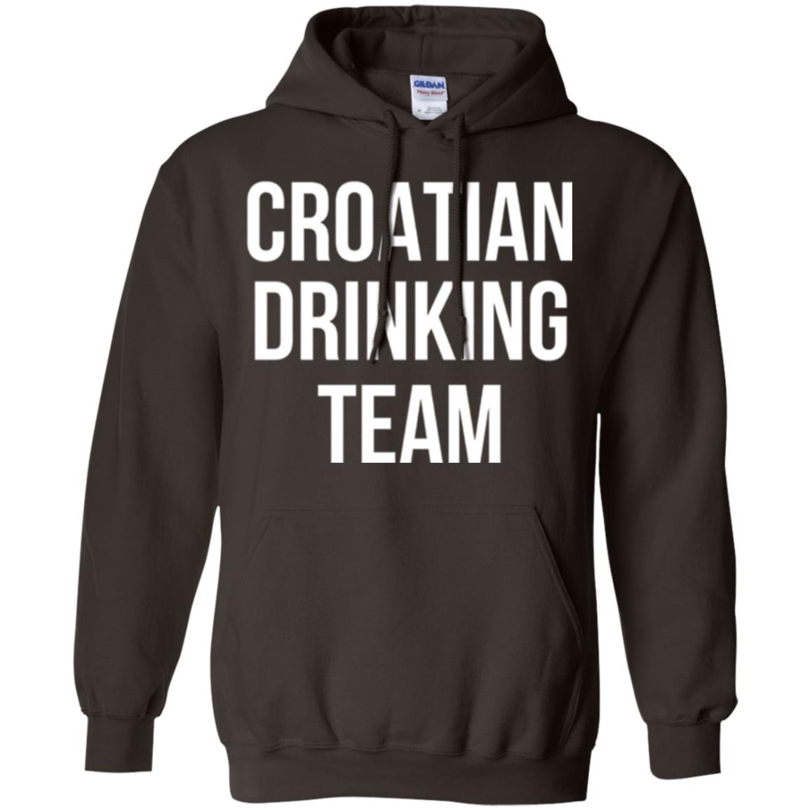 Croatian Drinking Team Drinking T-shirt Dark Chocolate