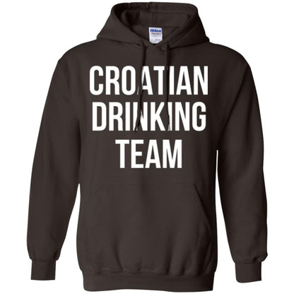Croatian Drinking Team Drinking T-shirt Dark Chocolate