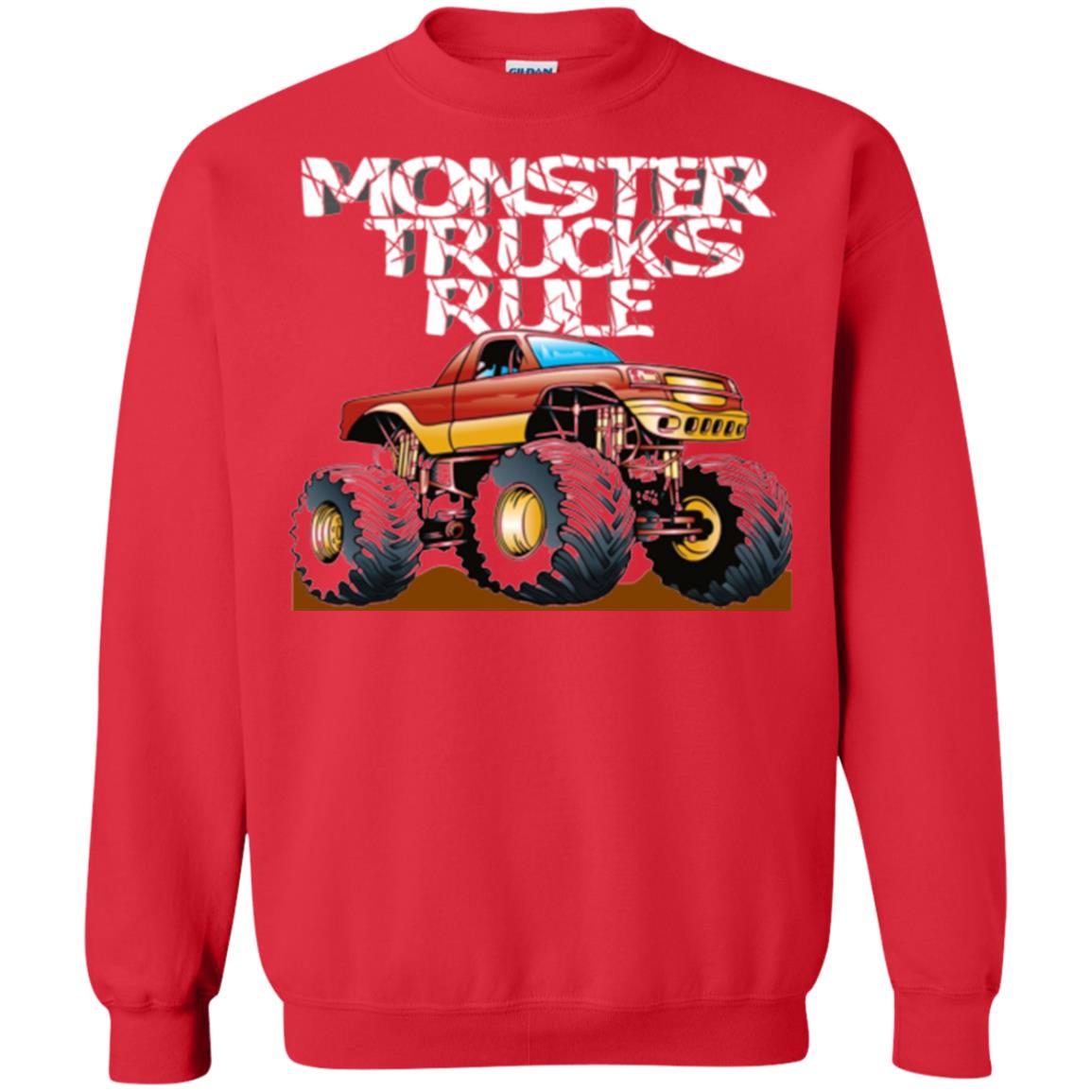 Monster Trucks Rule T-shirt Red