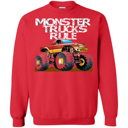 Monster Trucks Rule T-shirt Red