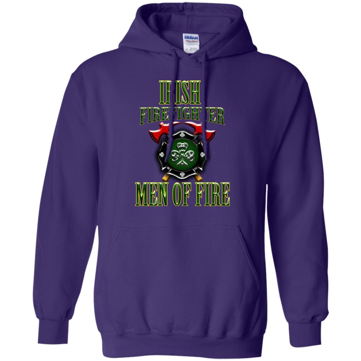 Irsh Firefighter Men Of Fire Irish Fireman Gift Shirt Purple