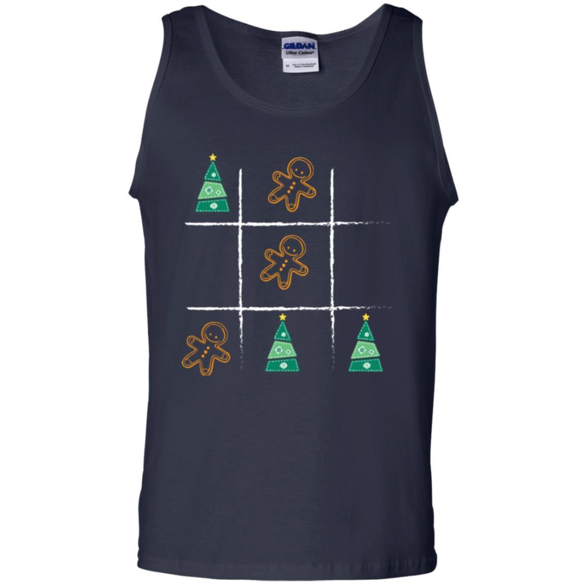 Christmas T-shirt Tic Tac Toe Board Game Navy