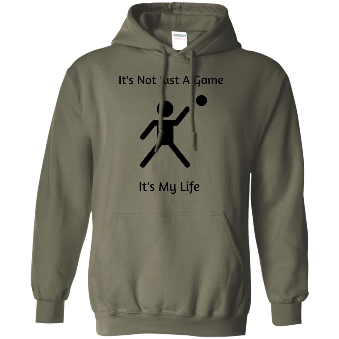Basketball Shirt Its Not Just A Game Its My Life Military Green