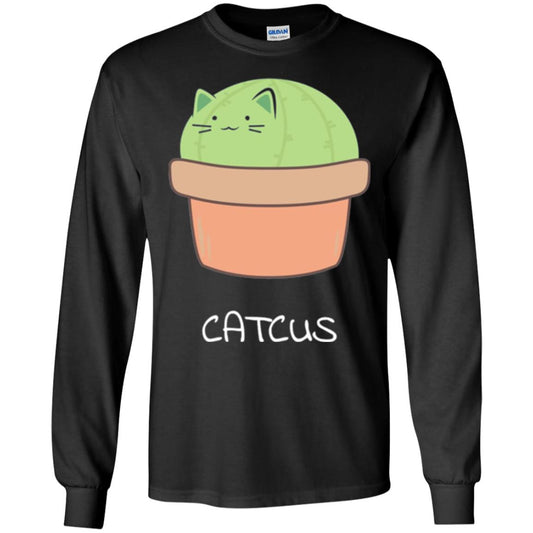 Cat Lovers T-shirt Catcus Black