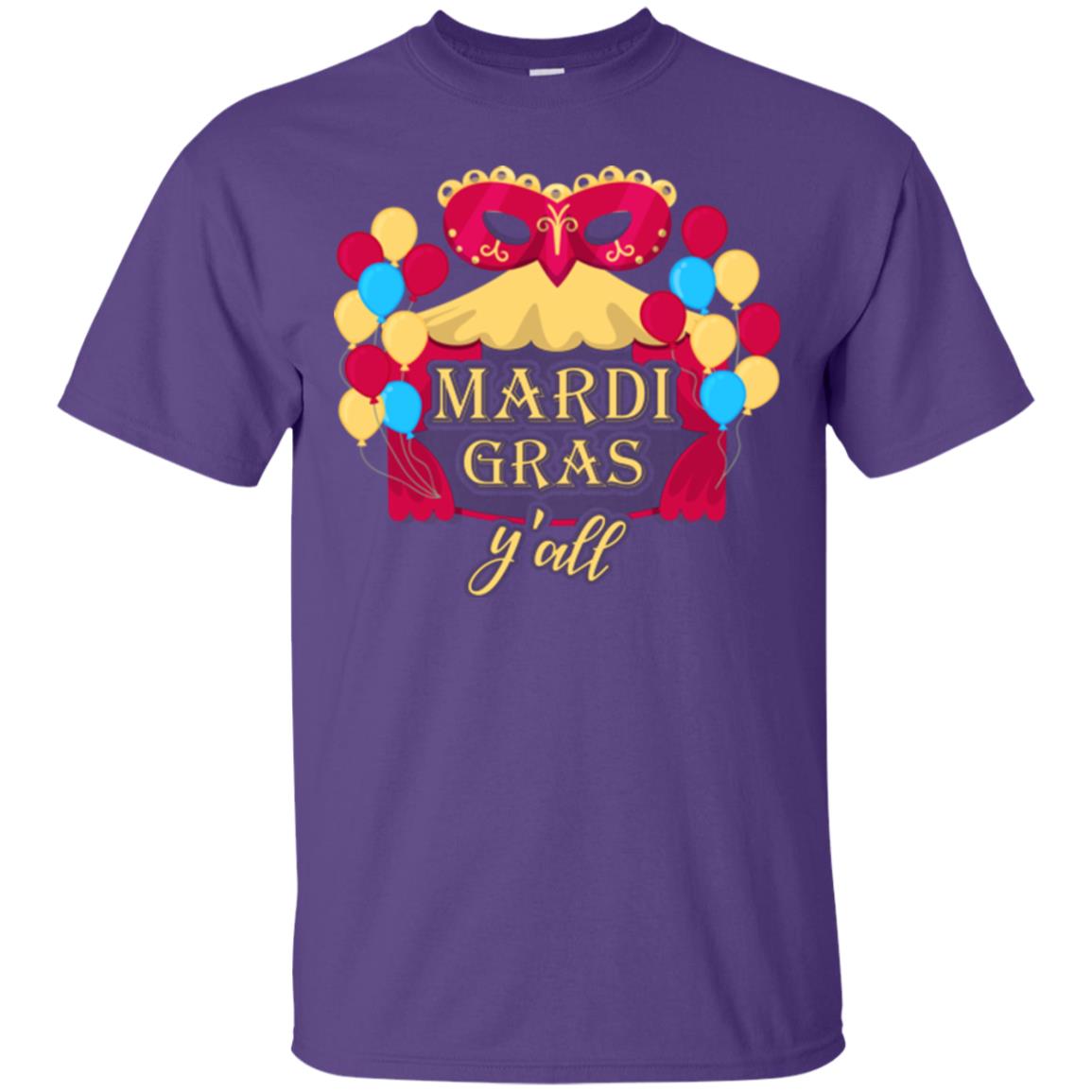 Mardi Gras T-shirt Y_all Purple