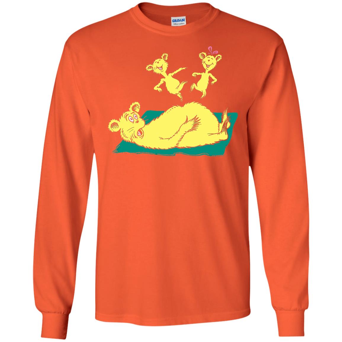 Dr. Seuss Hop On Pop Book Lover T-shirt Orange