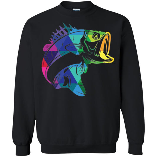 Fisherman T-shirt Fish For Bass Black